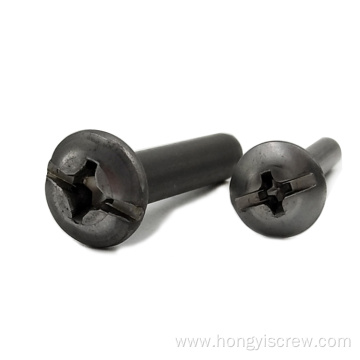 Cross Slotted Solid Rivet Iron Pan Head Screw